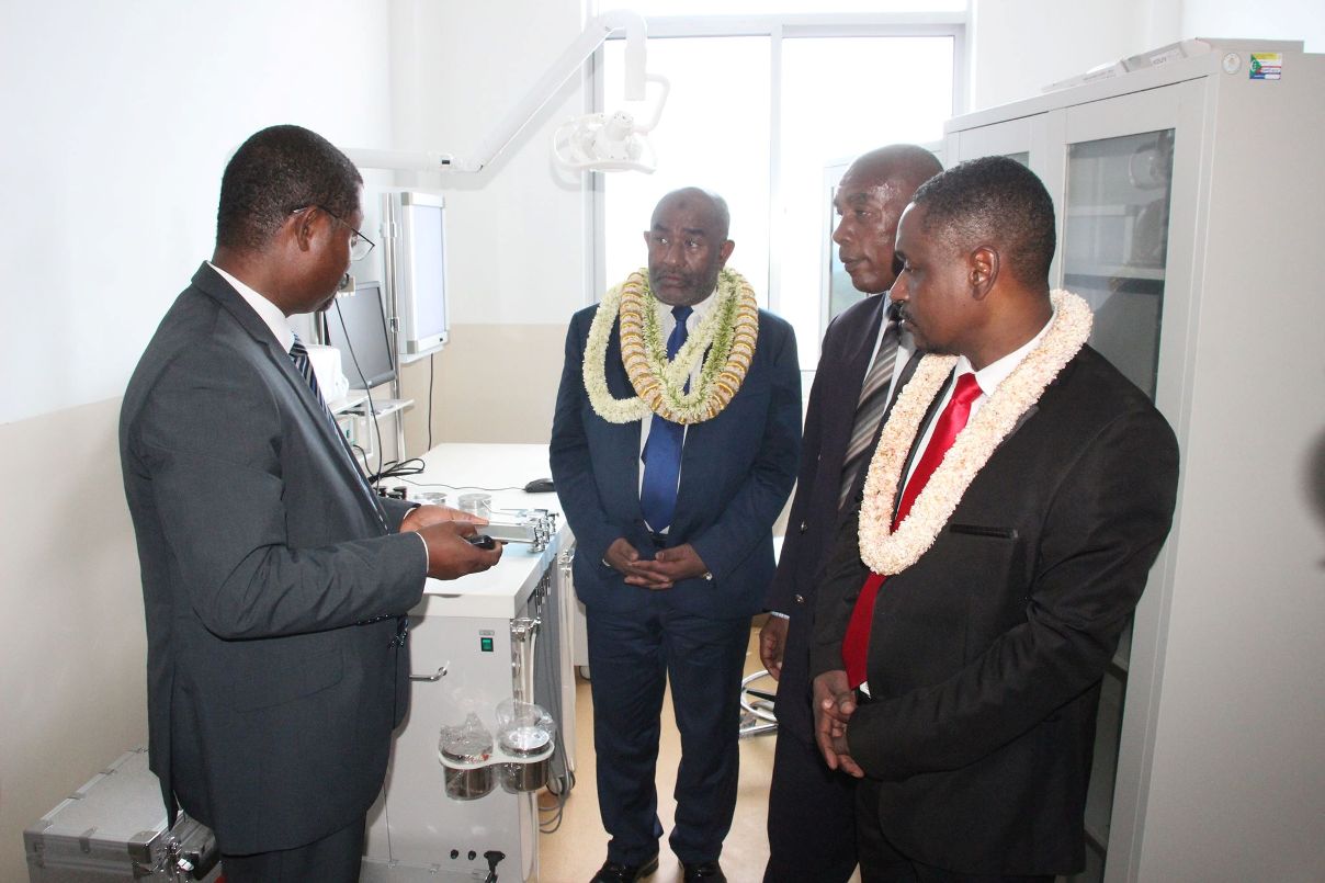 Le Chef de l’Etat s'est rendu sur le chantier de l'hôpital de Bambao Mtsanga